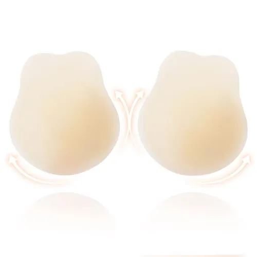 Sticky Bra Adhesive Backless Strapless Bra Women Silicone Nipple Covers sold by Good American Jeans