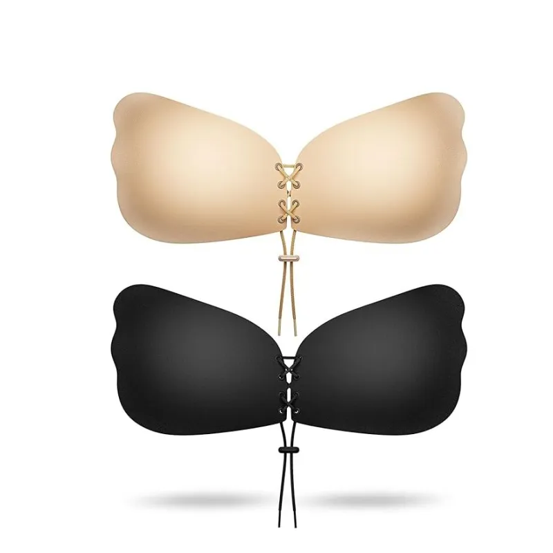 2 Pairs Sticky Bra Strapless Adhesive Invisible Push up Bra for Women sold by Good American Jeans