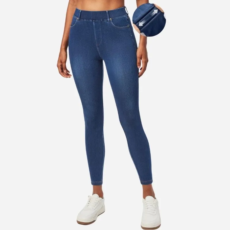 Tummy Control Stretchy Jeans Women High Waisted Pull on Denim Leggings Sweatpants sold by Good American Jeans