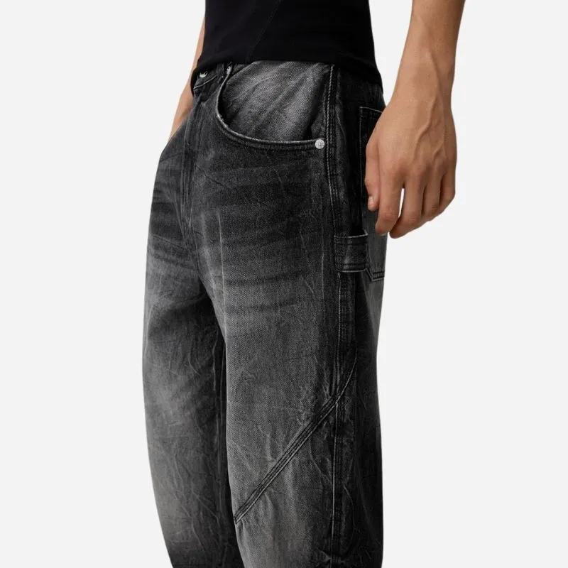 Men’s Baggy Wide Leg Carpenter Jeans Loose Fit Straight Denim Pants sold by Good American Jeans product image thumbnail 5