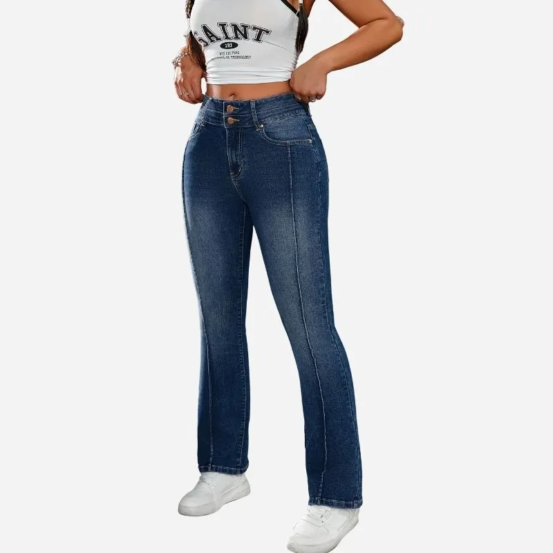 High Waist Stretch Flare Jeans for Women Slim Fit Bootcut Denim Pants sold by Good American Jeans product image thumbnail 3