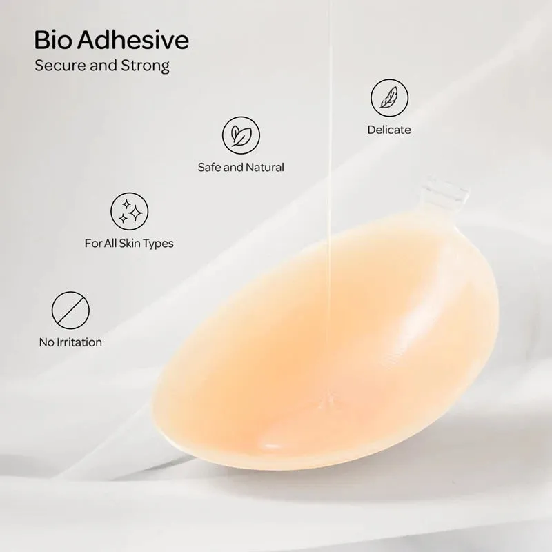 Adhesive Strapless Sticky Bra Invisible Push Up for Backless Dress sold by Good American Jeans product image thumbnail 5