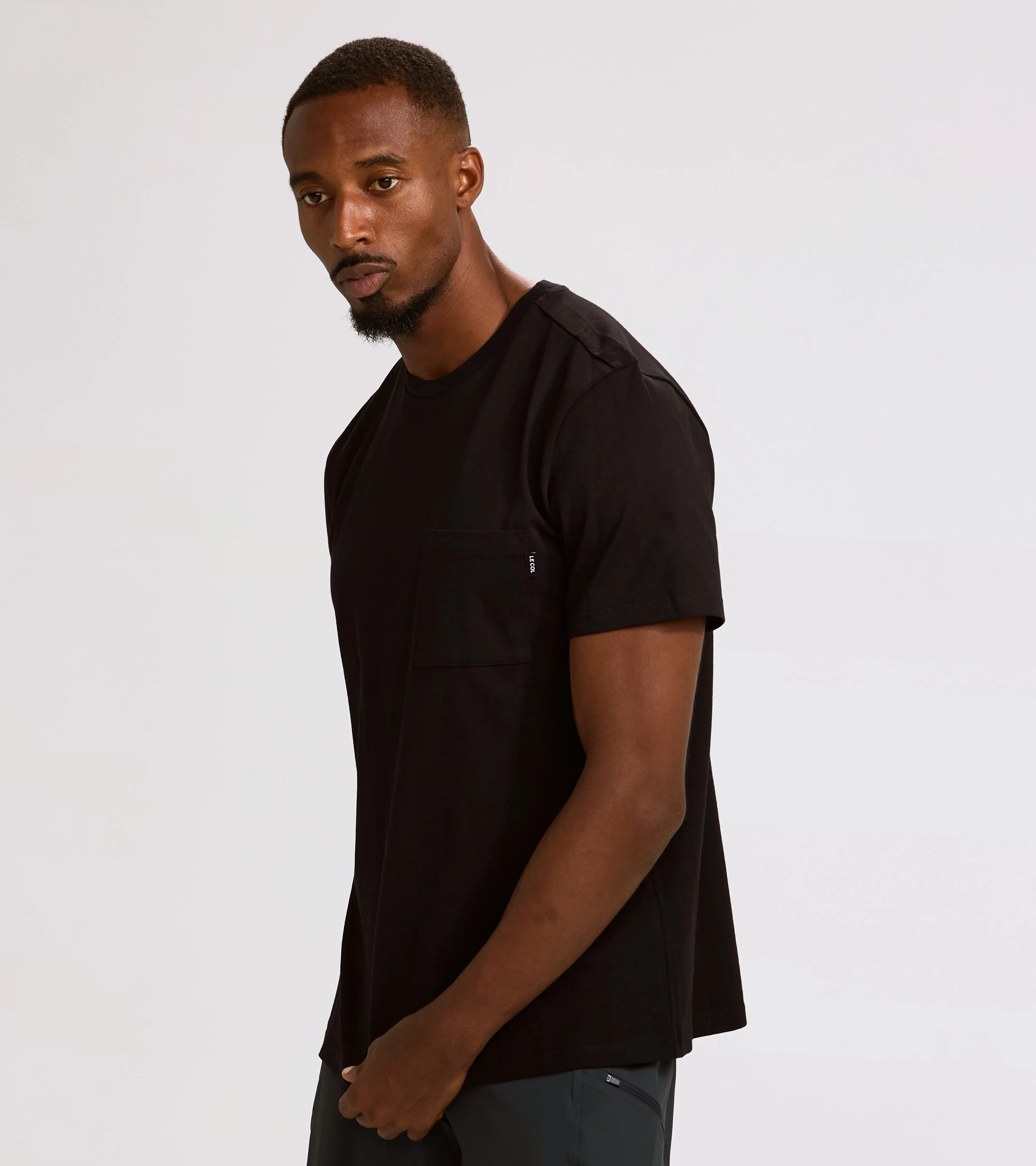 Unisex Cotton Pocket T-Shirt sold by Le Col product image thumbnail 3