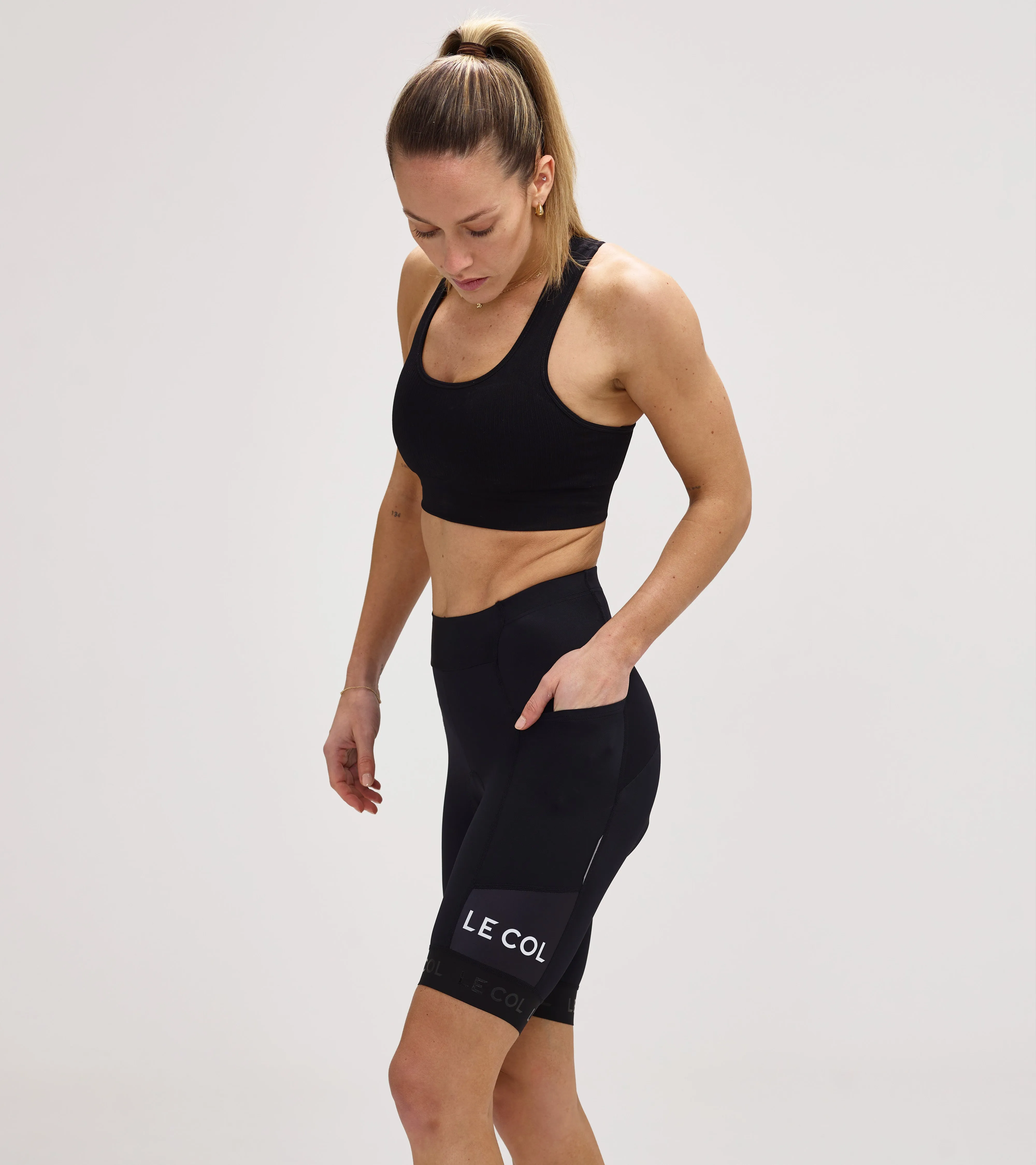 Womens Sport Cargo Waist Shorts sold by Le Col product image thumbnail 4