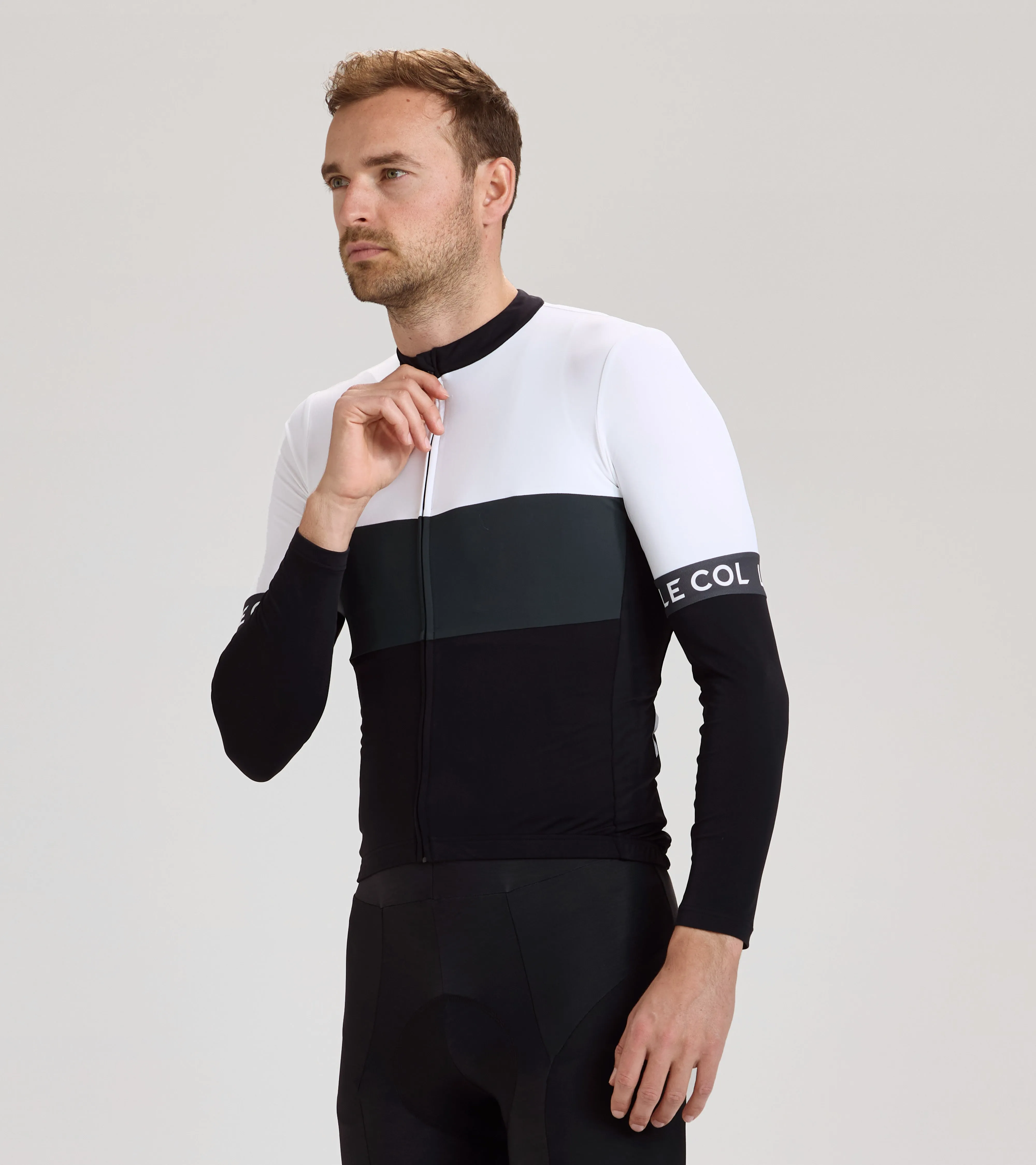 Sport Tricolour Long Sleeve Jersey sold by Le Col product image thumbnail 2