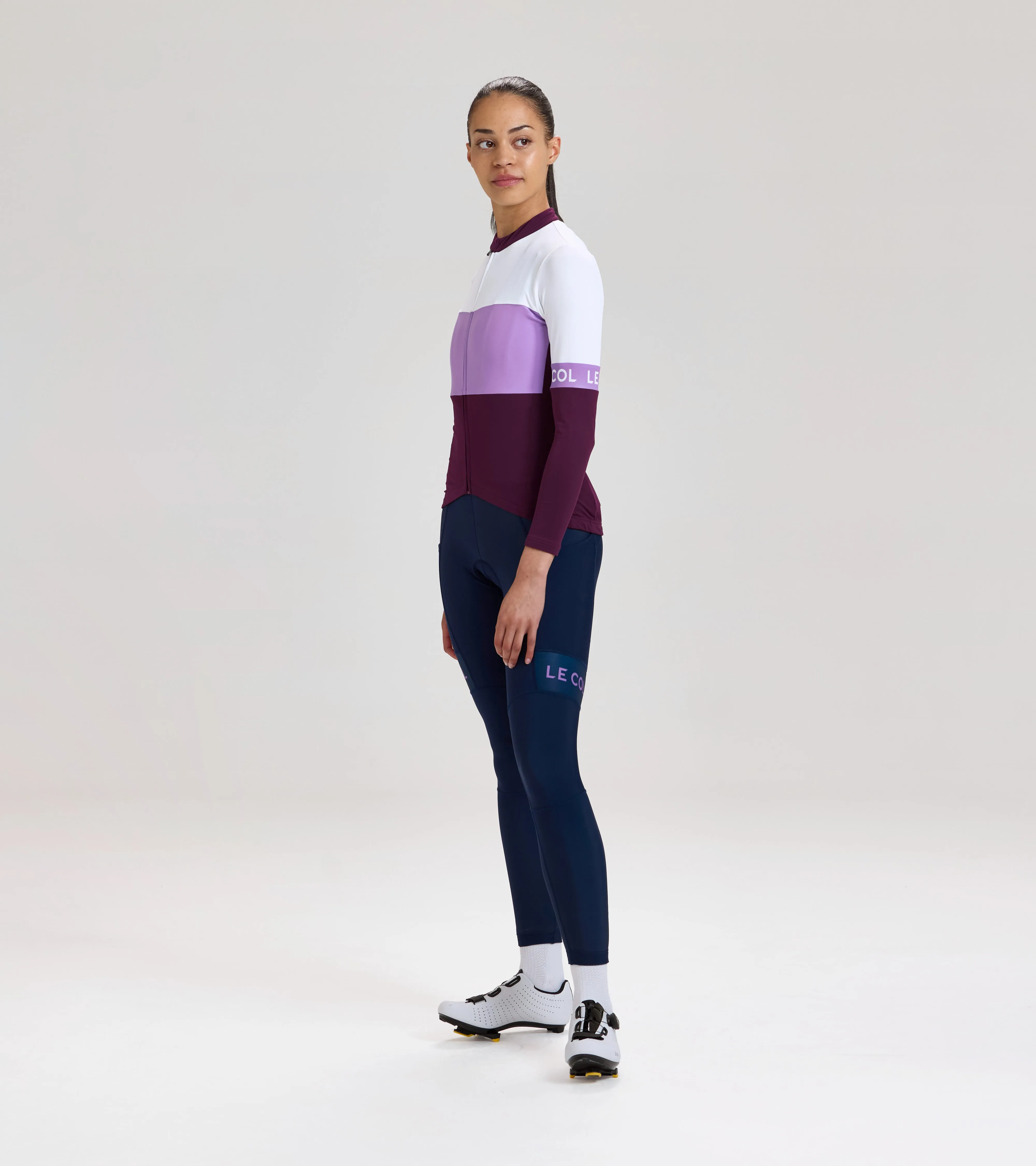 Womens Sport Tricolour Long Sleeve Jersey sold by Le Col product image thumbnail 3