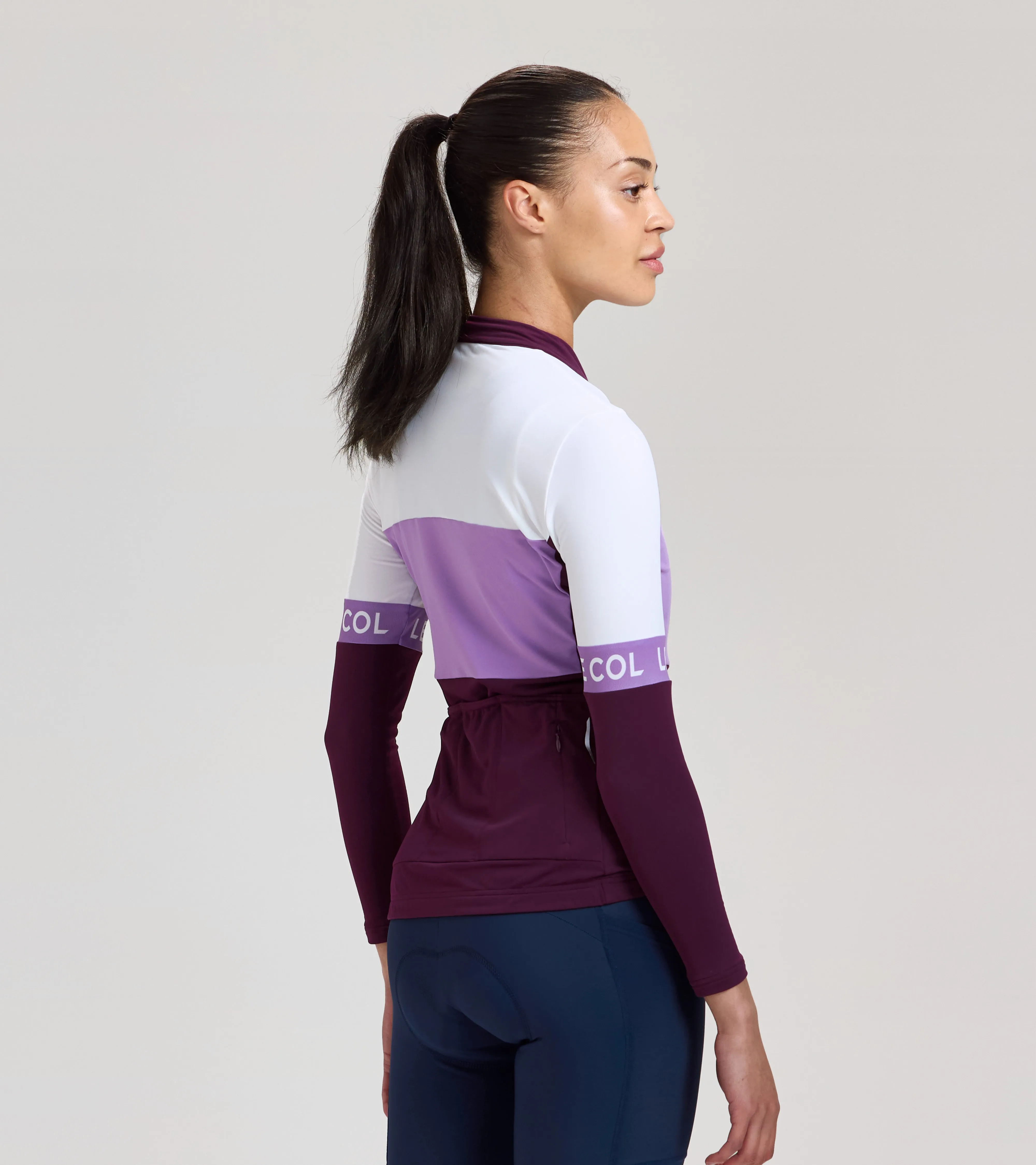 Womens Sport Tricolour Long Sleeve Jersey sold by Le Col product image thumbnail 4