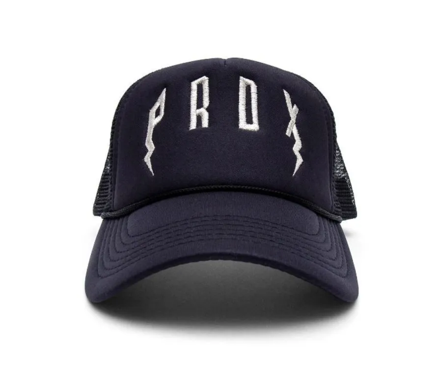 PRDX Trucker Hat (Black/Black/Silver) sold by Paradox Lab