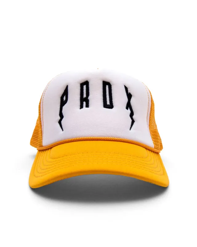 PRDX Trucker Hat (Yellow/White/Black) sold by Paradox Lab