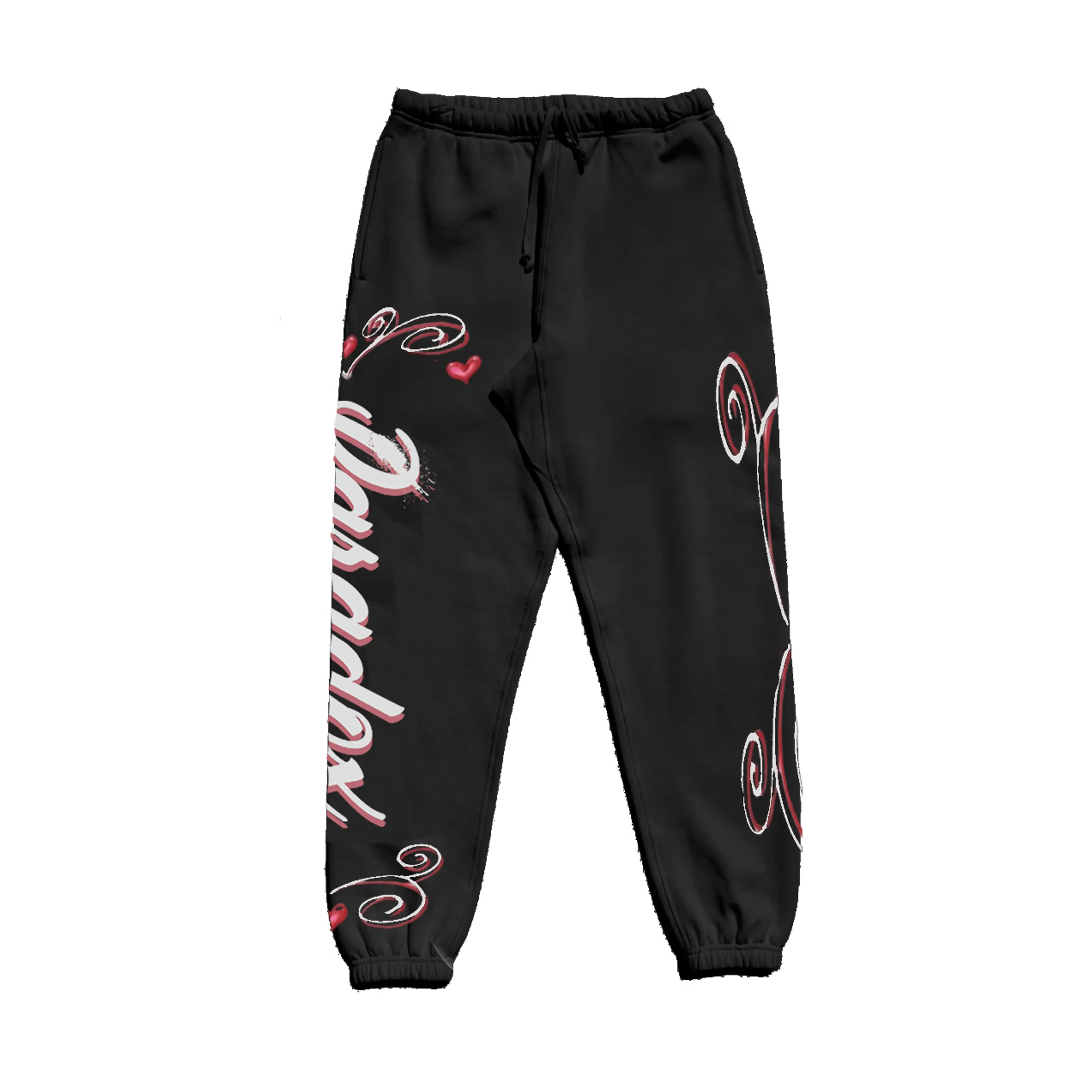 "AIRBRUSHED HEARTS" SWEATPANTS (BLACK) sold by Paradox Lab