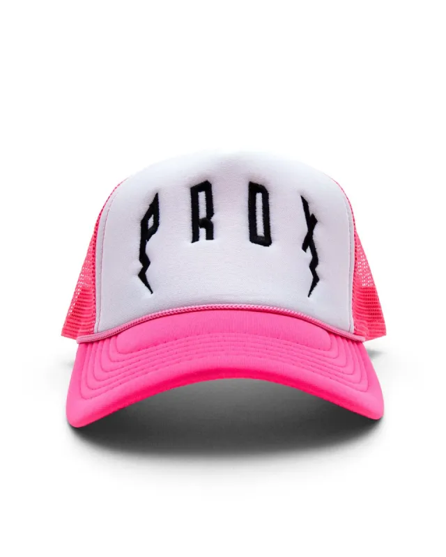 PRDX Trucker Hat (Pink/White/Black) sold by Paradox Lab