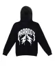 "Spray Paint" Lightning Arc Logo Hoodie (Black) sold by Paradox Lab