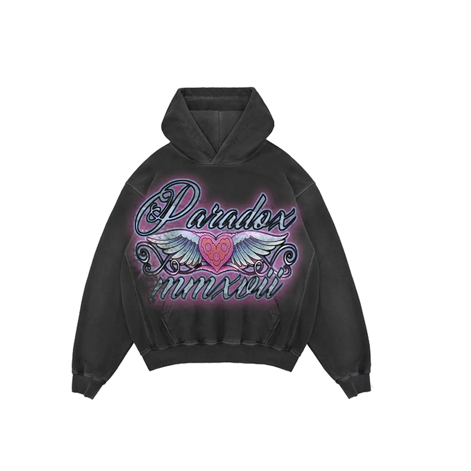 "PARADOX OF LOVE" PULL-OVER HOODIE (BLACK) sold by Paradox Lab