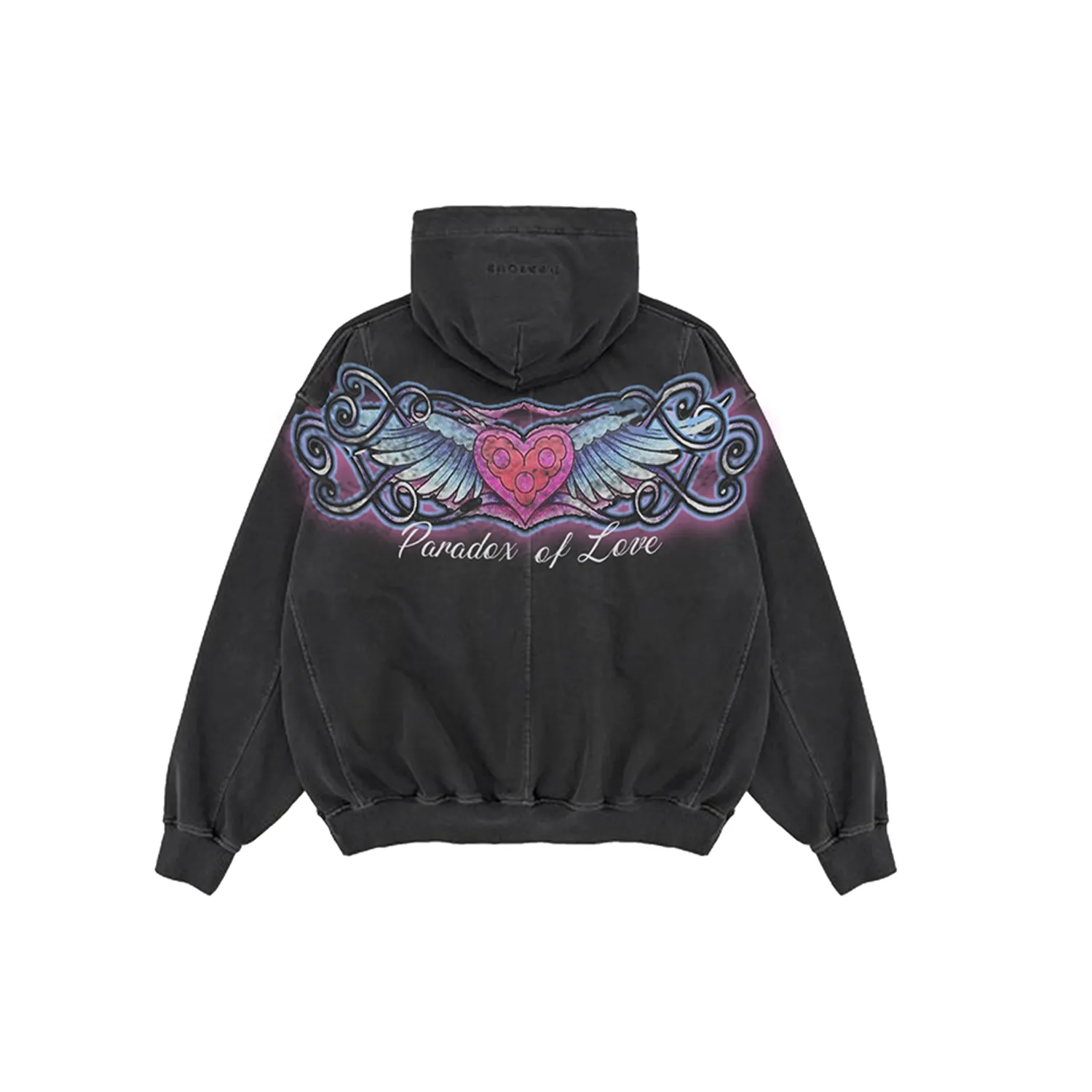 "PARADOX OF LOVE" PULL-OVER HOODIE (BLACK) sold by Paradox Lab product image thumbnail 2