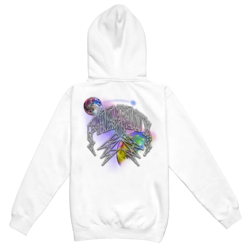 "GALAXY" LIGHTNING ARC LOGO HOODIE (WHITE) sold by Paradox Lab