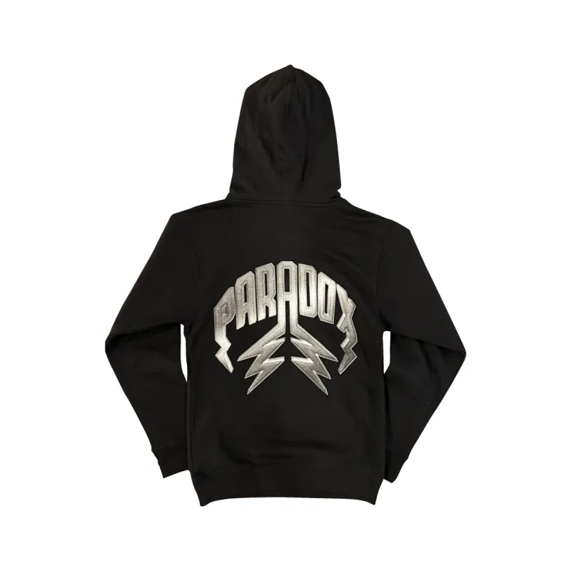 Medal Lightning Arc Logo Pull-Over Hoodies (SILVER) sold by Paradox Lab