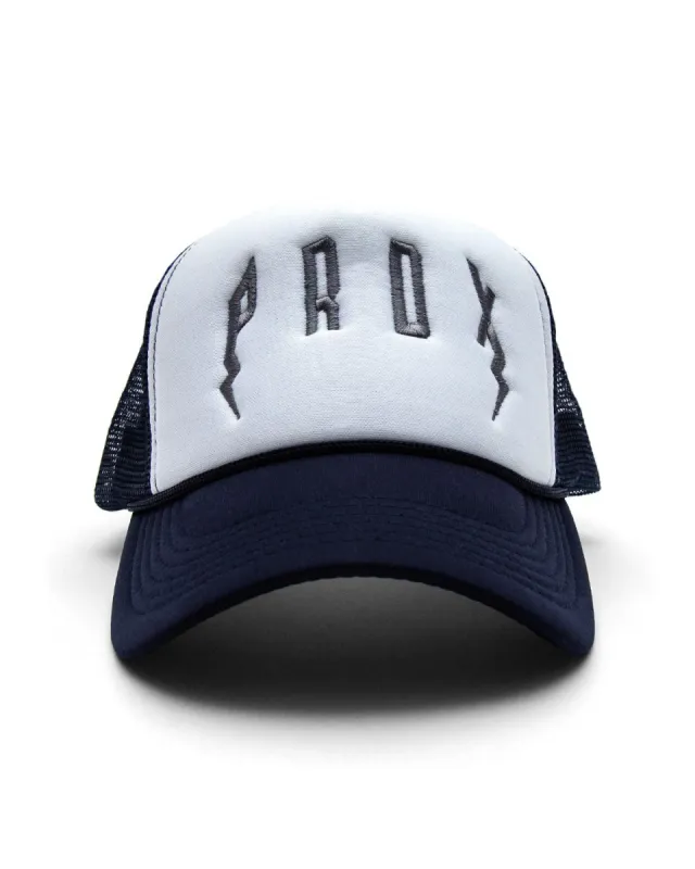PRDX Trucker Hat (Navy Blue/White/Grey) sold by Paradox Lab