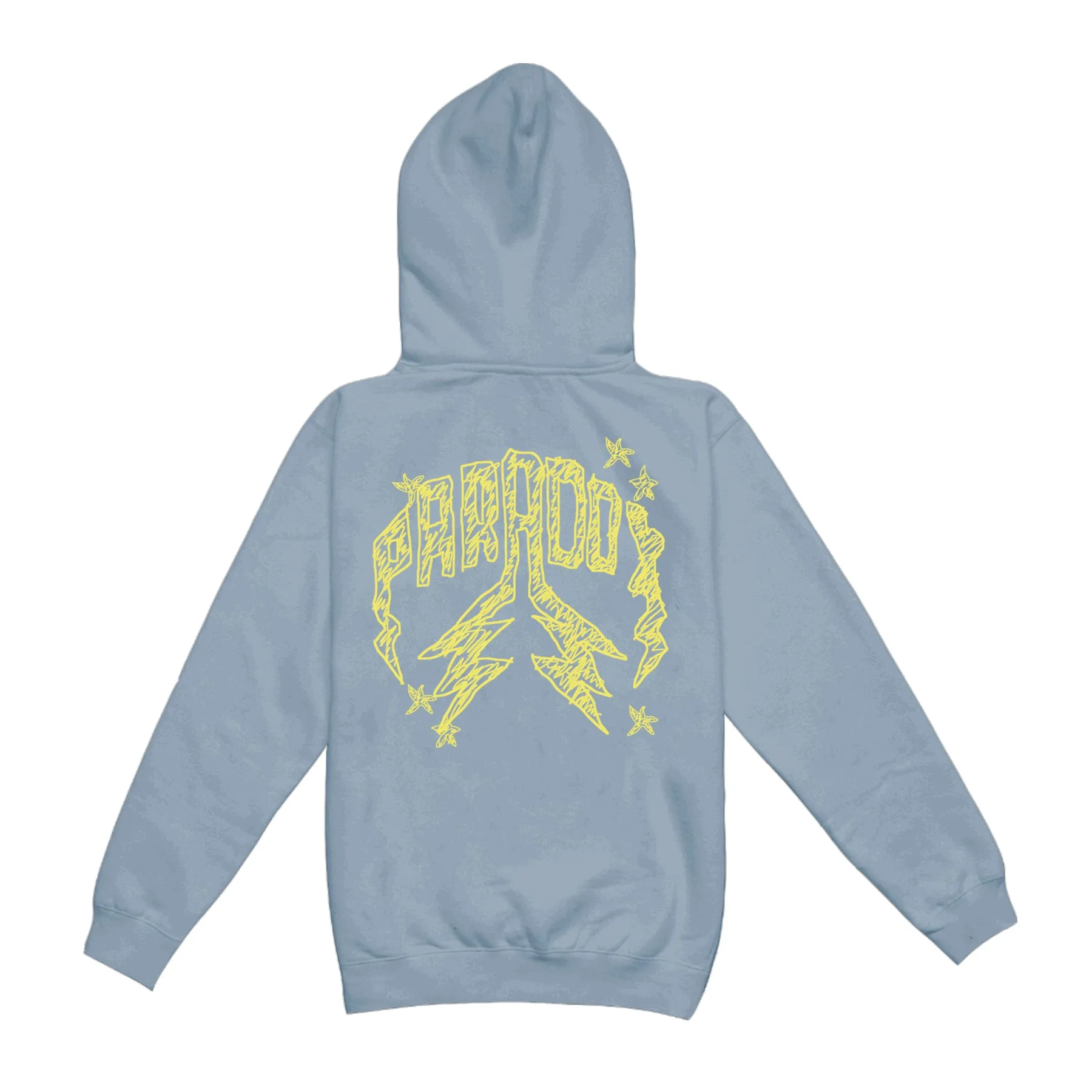 "QUICK SKETCH" LIGHTNING ARC LOGO PULL-OVER HOODIE (STONE BLUE) sold by Paradox Lab