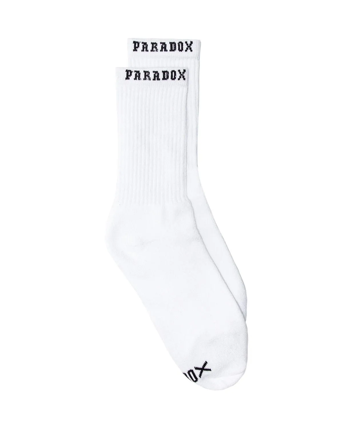 Crew Socks Varsity Logo (2 Pack) - White sold by Paradox Lab