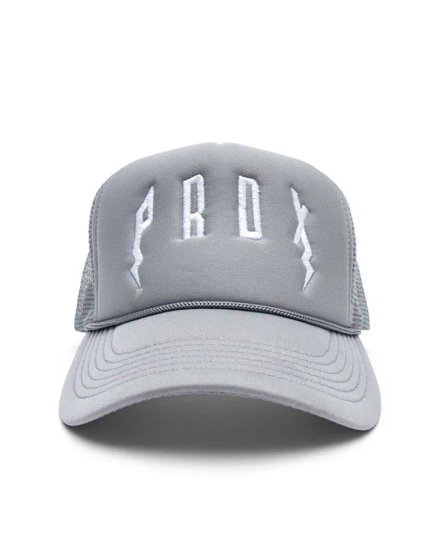 PRDX TRUCKER HAT (GRAY/GRAY/WHITE) sold by Paradox Lab