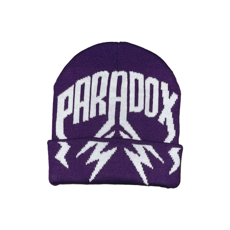 LIGHTNING ARC LOGO BEANIE - FOLD (PURPLE) sold by Paradox Lab