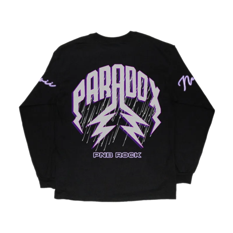 PNB ROCK '2GYTTR' x PARADOX LONG SLEEVE TEE (BLACK) sold by Paradox Lab