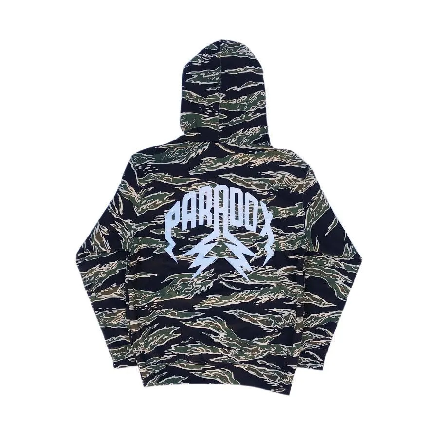Lightning Arc Logo Pull-Over "Tiger Camo" sold by Paradox Lab