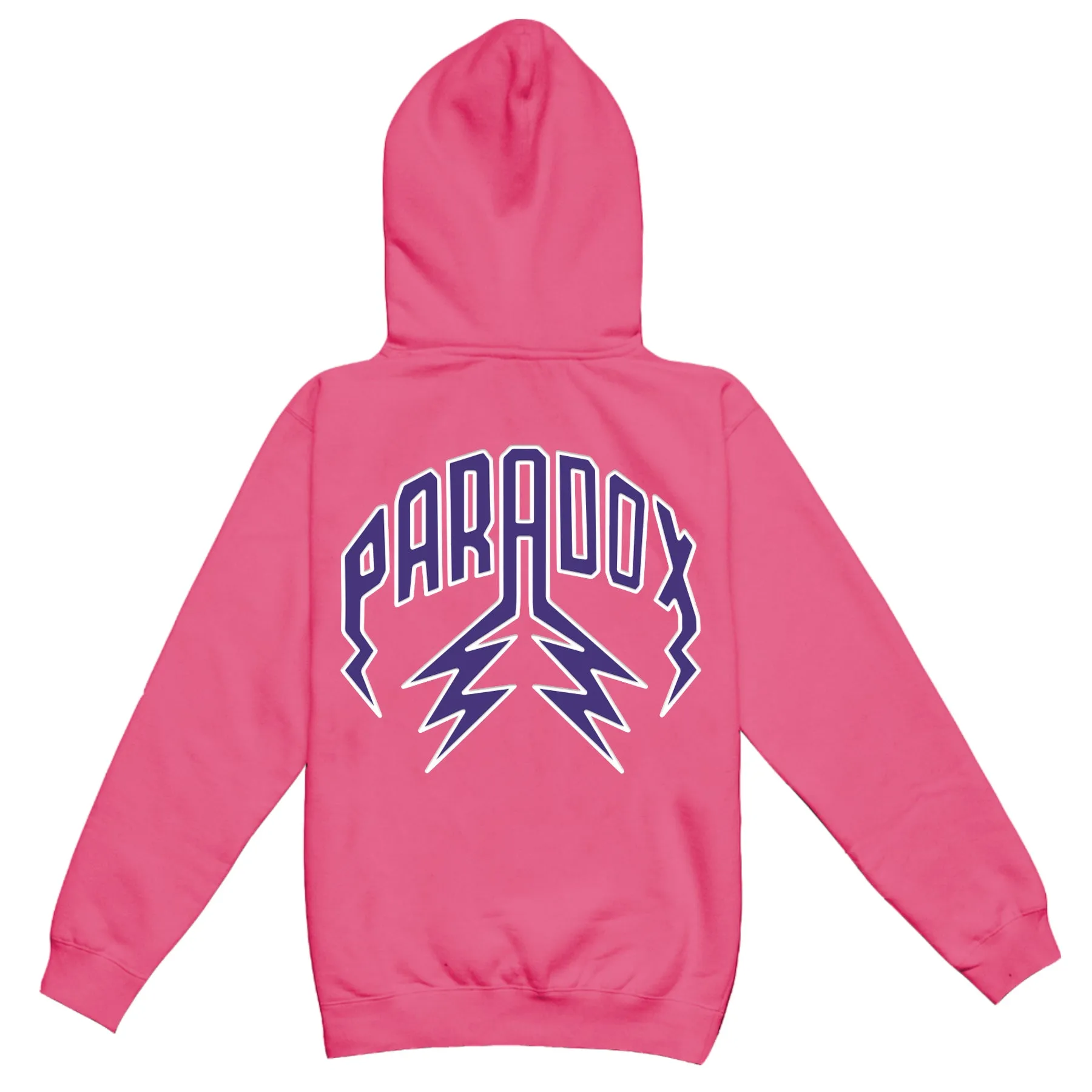 "PURPLE REIGN" LIGHTNING ARC LOGO HOODIE (PINK) sold by Paradox Lab