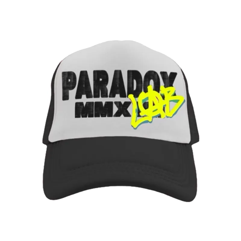 "LAB" PARADOX MMXVII TRUCKER HAT (BLACK/WHITE) sold by Paradox Lab