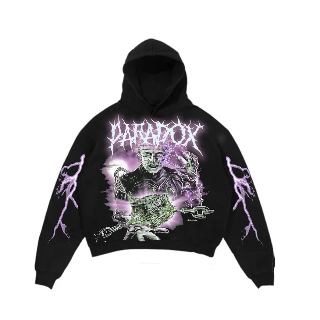 "PINHEAD" LIGHTENING ARC LOGO PULL-OVER HOODIE sold by Paradox Lab