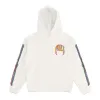 "THERMAL BONE SLEEVE" LIGHTNING ARC LOGO PULL-OVER HOODIE (BONE WHITE) sold by Paradox Lab