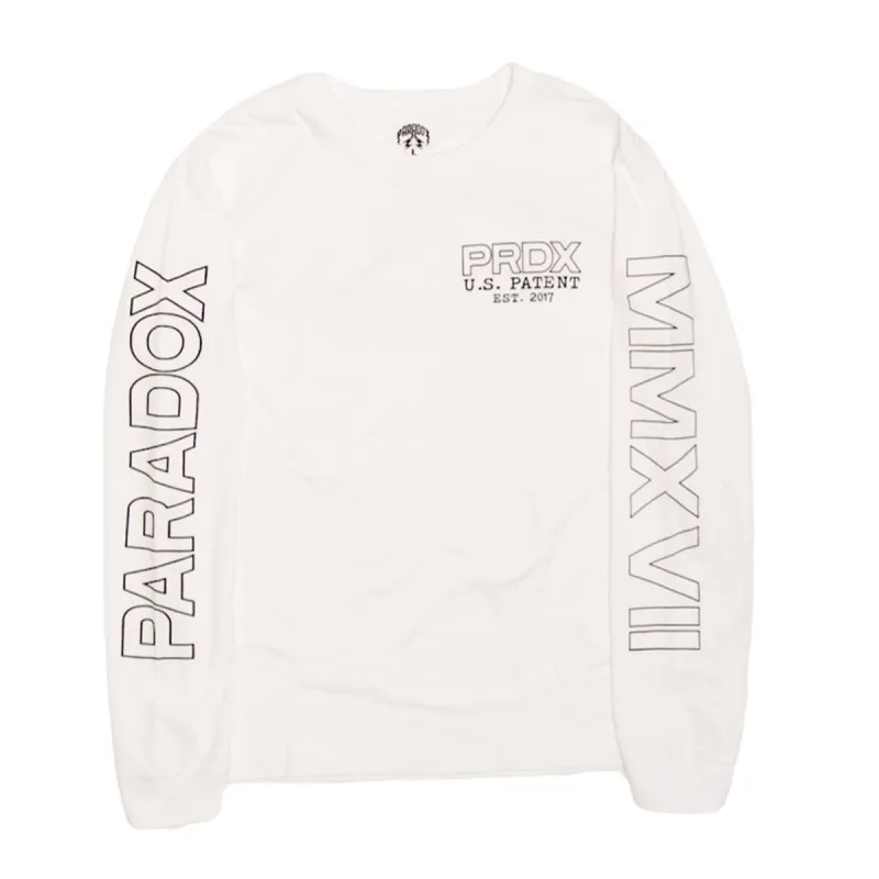 “G-LOCK BLUEPRINT” LONG-SLEEVE TEE (WHITE) sold by Paradox Lab