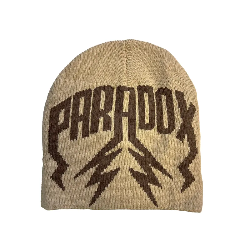 LIGHTNING ARC LOGO BEANIE - (CREAM) sold by Paradox Lab