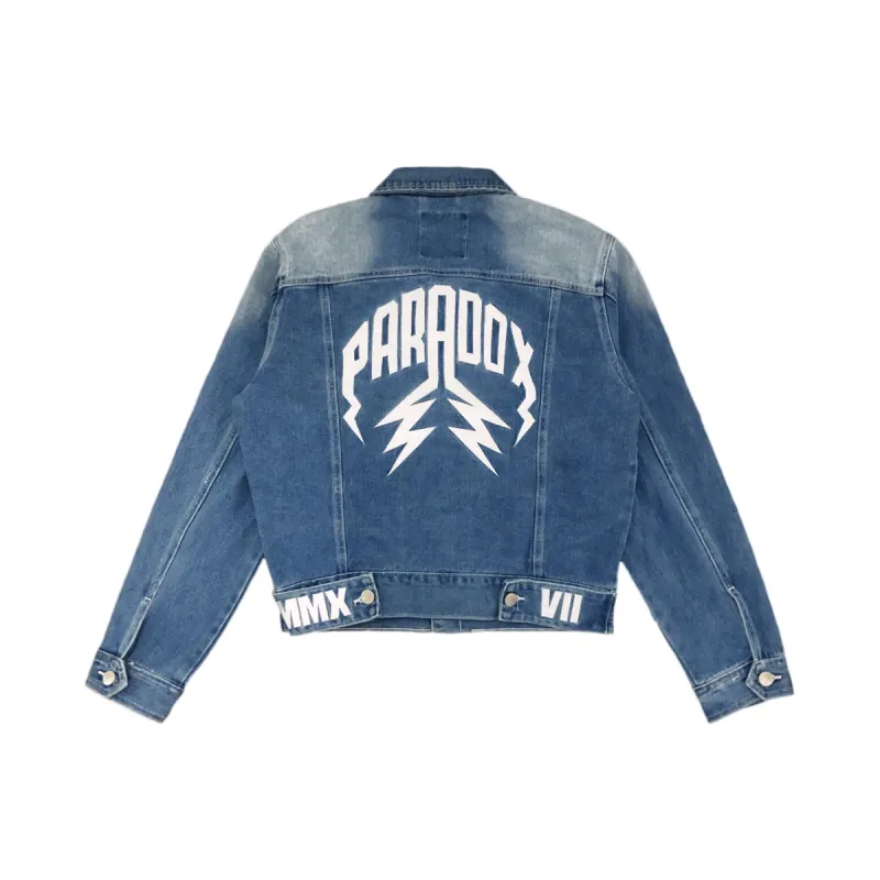 DENIM JACKET LIGHTNING ARC LOGO (BLUE) sold by Paradox Lab
