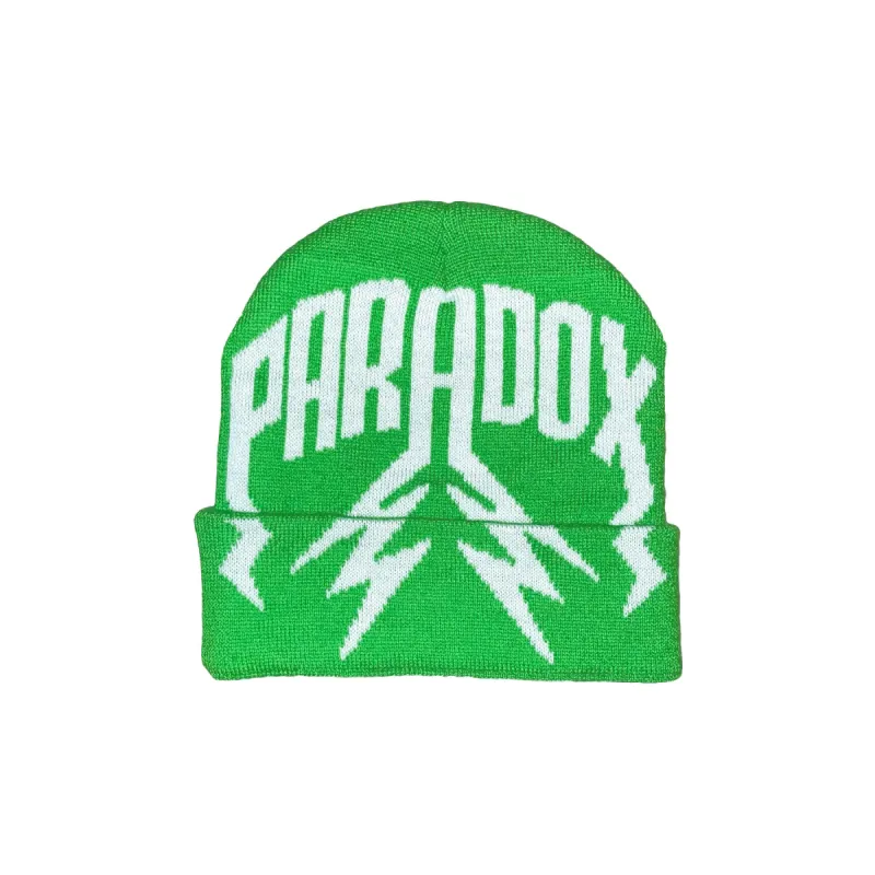 LIGHTNING ARC LOGO BEANIE - FOLD (GREEN) sold by Paradox Lab