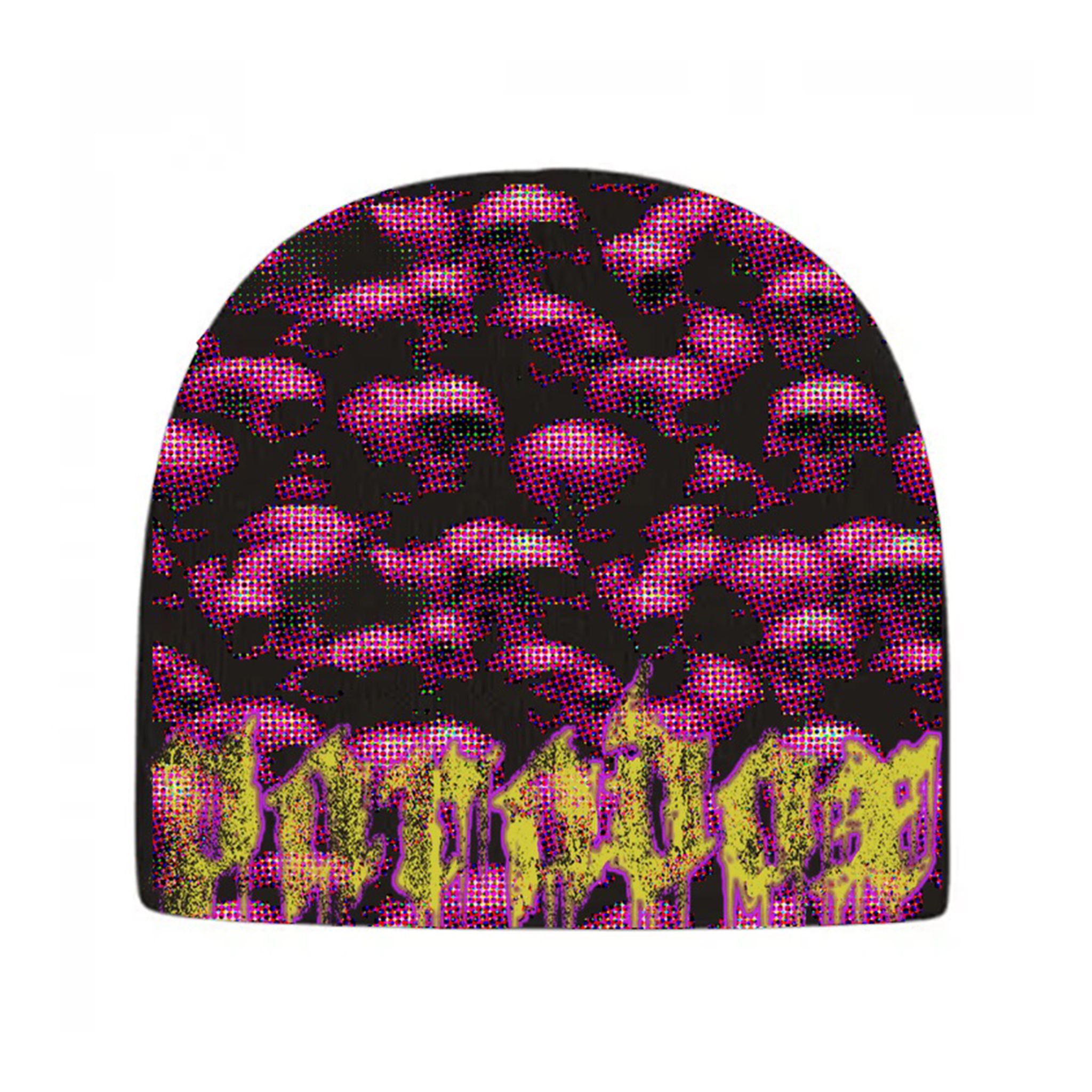 KIDS "SKULLS" BEANIE (PINK/BLACK) sold by Paradox Lab