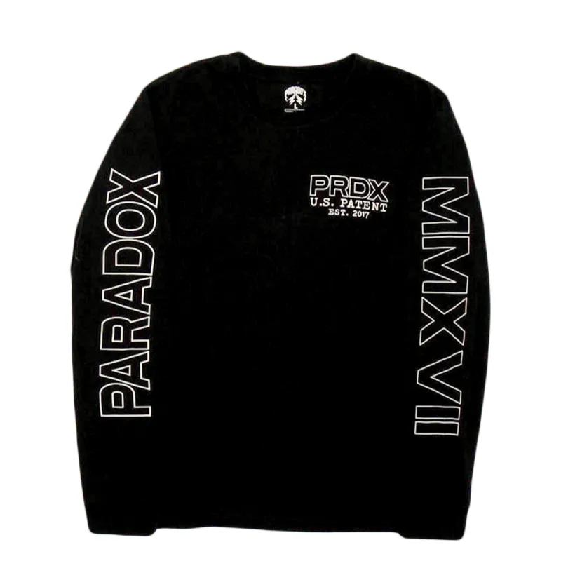 “G-LOCK BLUEPRINT” LONG-SLEEVE TEE (BLACK) sold by Paradox Lab
