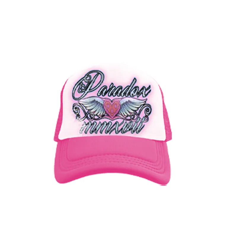 "PARADOX OF LOVE" TRUCKER HAT (PINK/WHITE) sold by Paradox Lab