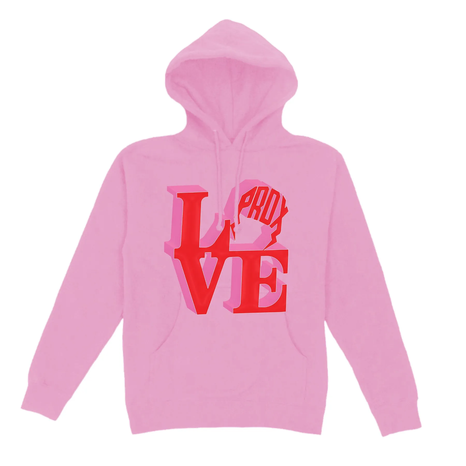 "PRDX LOVE SIGN" LIGHTNING ARC LOGO HOODIE (PINK) sold by Paradox Lab