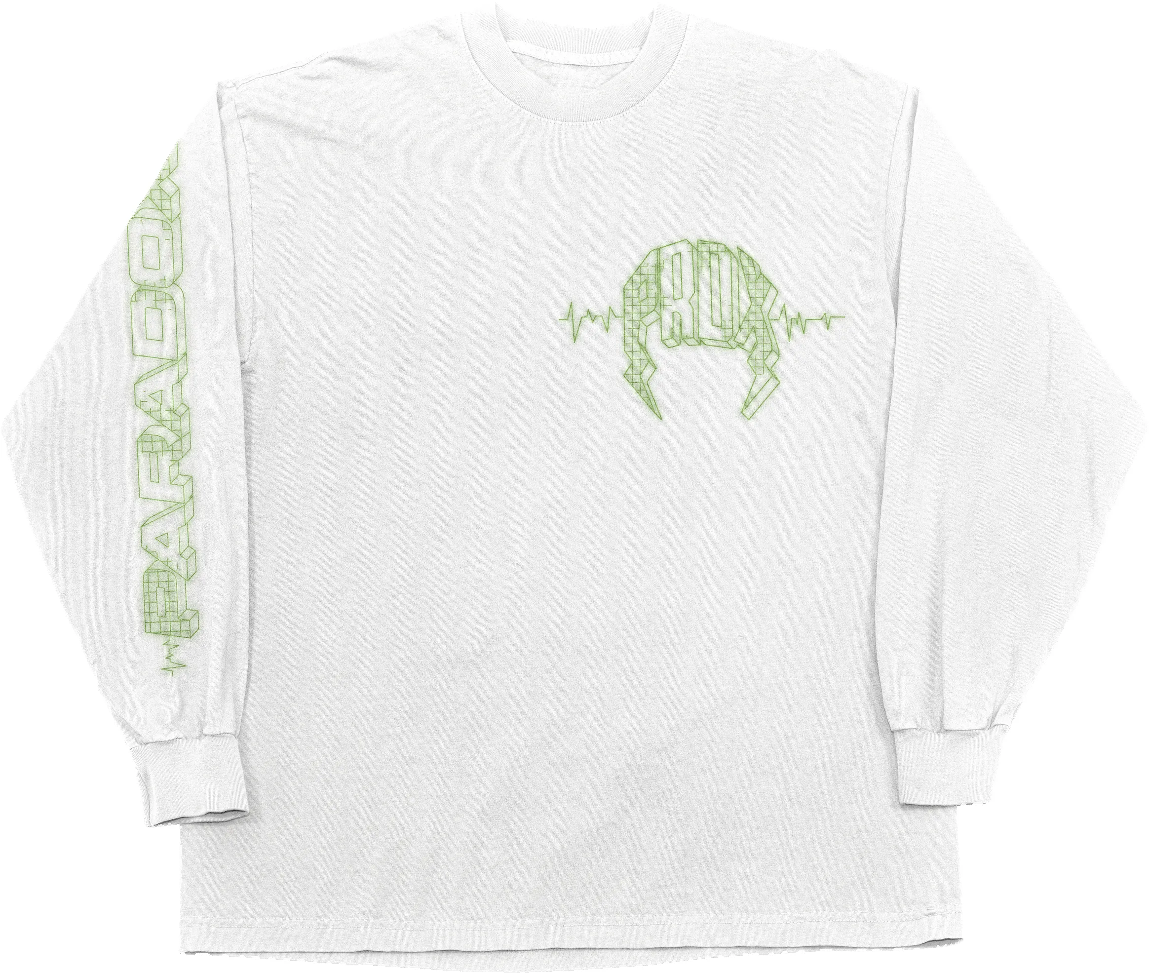 "PULSE" LONG-SLEEVE TEE (WHITE) sold by Paradox Lab