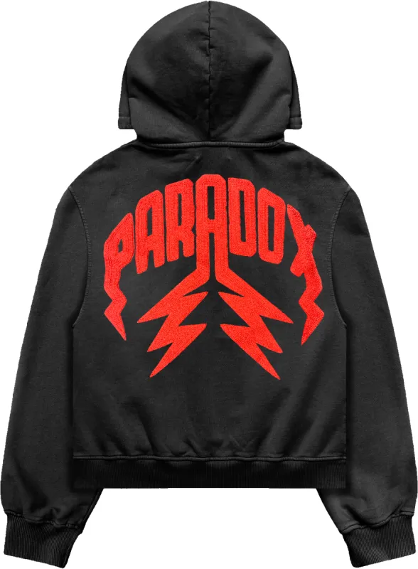 "PRDX CHENILLE" - PULL-OVER HOODIE (BLACK) sold by Paradox Lab