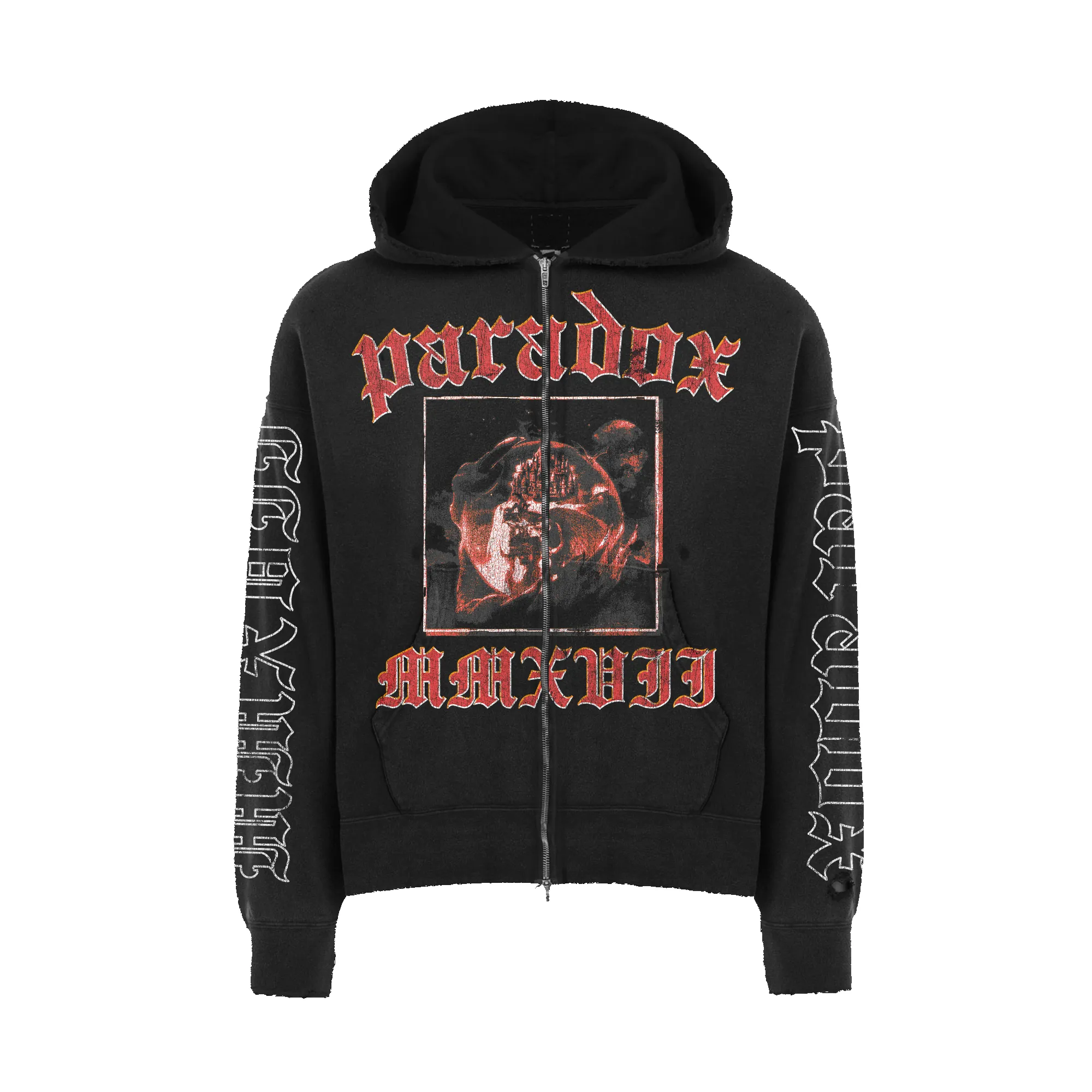 "RED DRAGON" ZIP-UP HOODIE sold by Paradox Lab