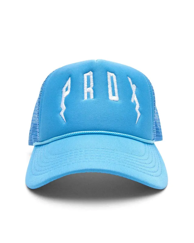 PRDX TRUCKER HAT (LIGHT BLUE/LIGHT BLUE/WHITE) sold by Paradox Lab