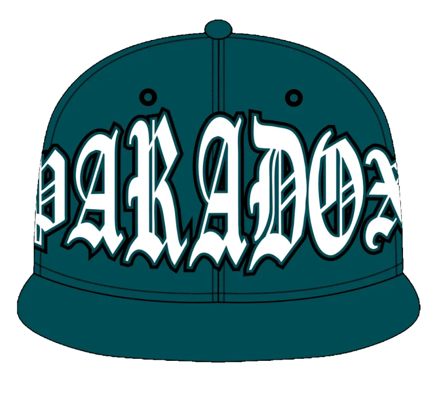 BIRDS FITTED HAT (MIDNIGHT GREEN/WHITE) made by Paradox Lab