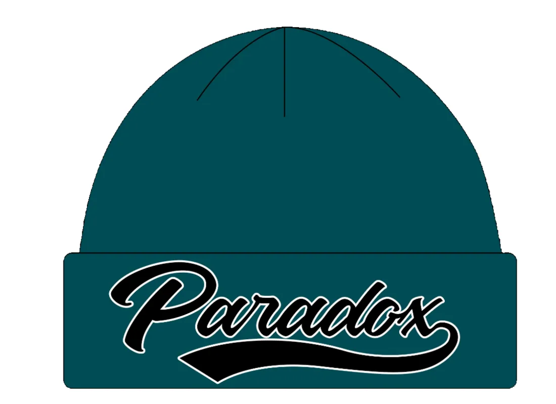 BIRDS BEANIE - (MIDNIGHT GREEN/BLACK) made by Paradox Lab