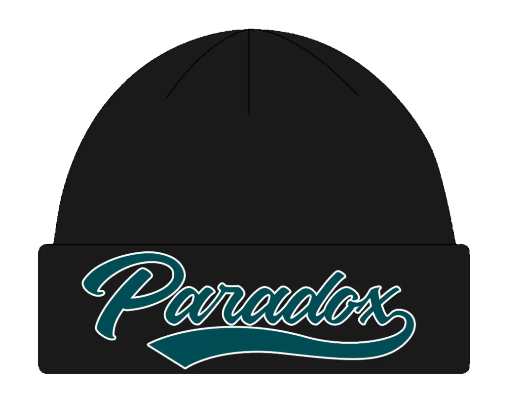BIRDS BEANIE - (BLACK/MIDNIGHT GREEN) sold by Paradox Lab