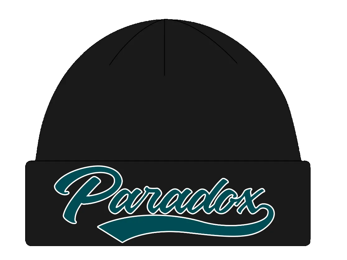 BIRDS BEANIE - (BLACK/MIDNIGHT GREEN) sold by Paradox Lab