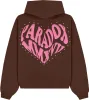 “PRDXLAB HEART” - Pull-Over Hoodie (BROWN) sold by Paradox Lab