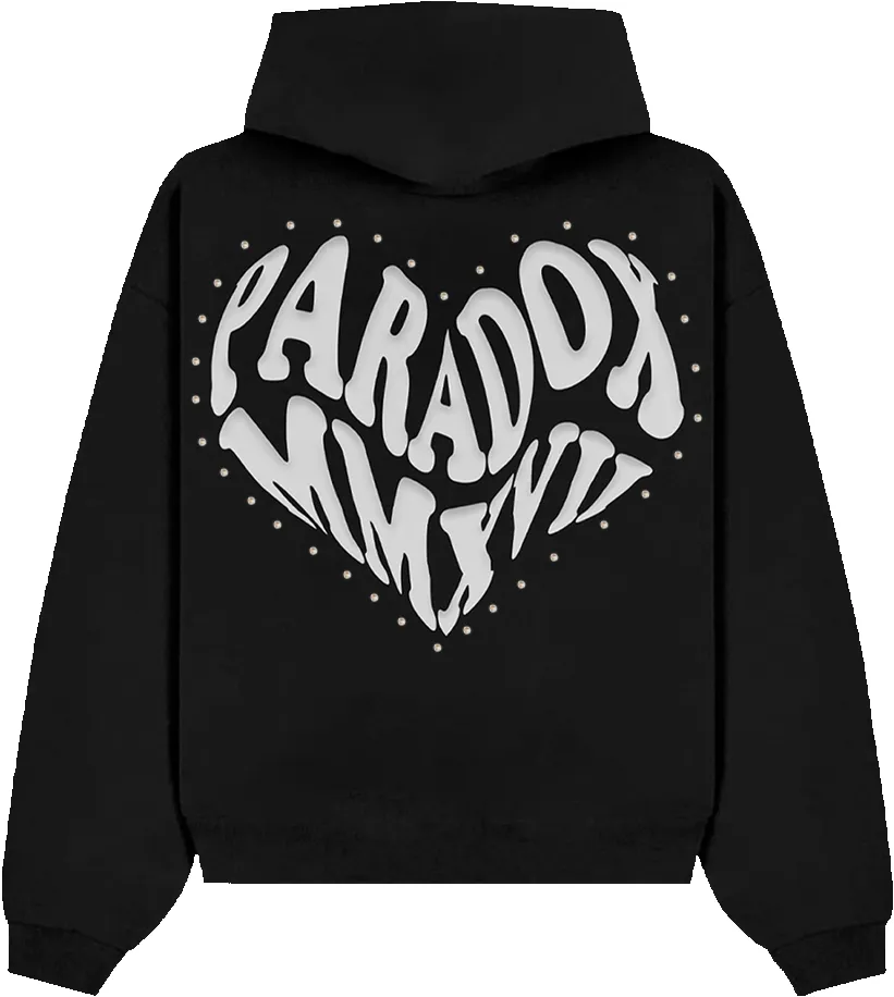 “PRDXLAB HEART” - Pull-Over Hoodie (Black) sold by Paradox Lab product image thumbnail 2