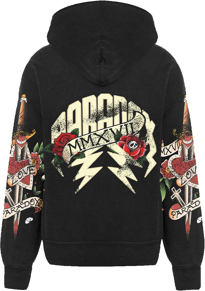 “FAKE LOVE HURTS” Zip-Up Hoodie sold by Paradox Lab product image thumbnail 2